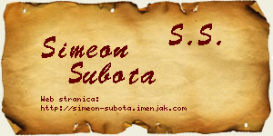 Simeon Subota vizit kartica